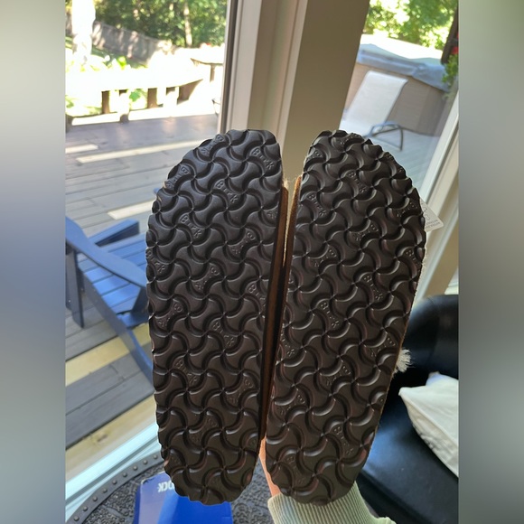 🤎BIRKENSTOCK ARIZONA SHEARLING SANDALS MINK 38 EU 7 US 40 EU 9 US - Picture 9 of 10